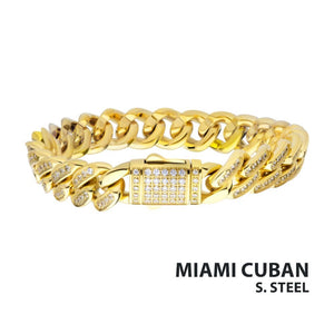 Miami Cuban Chain Bracelet  Cubic Zirconia